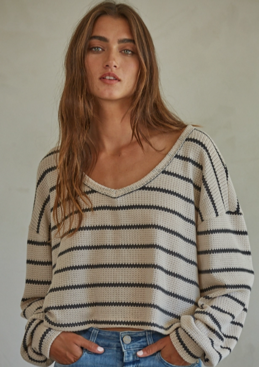 Raven Striped Sweater