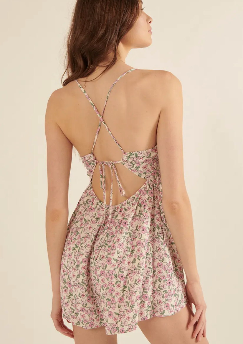 Floral Cami Strap Romper